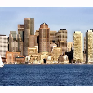 Rowes Wharf with sail 20 x 50 ptif