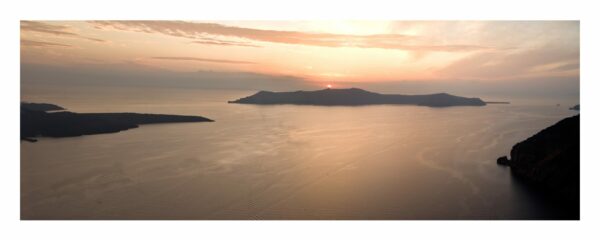 Sunset on Firostofani SANTORINI 24 x 60 copy scaled