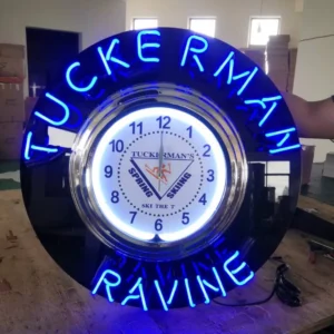 Tuckerman Ravine neon clock