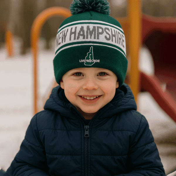 New Hampshire Green Winter Hat - Image 2