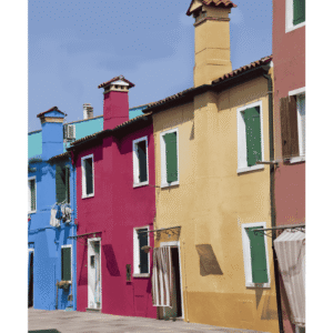 Burano, Blue, Red, Yellow
