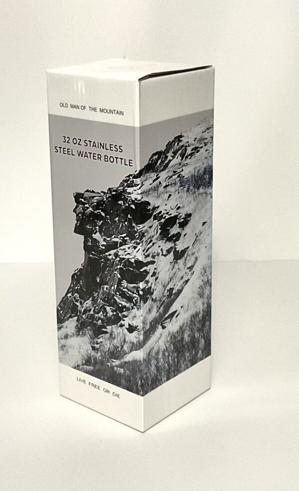 Old Man of the Mountain 32 oz. Stainless Steel Water Bottle - Image 2