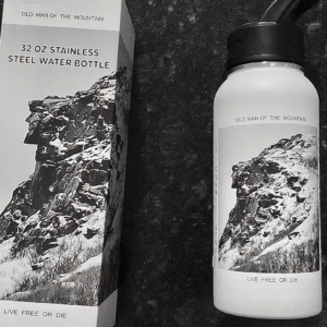Old Man of the Mountain 32 oz. Stainless Steel Water Bottle