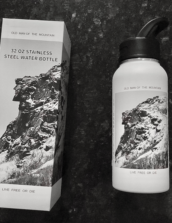 Old Man of the Mountain 32 oz. Stainless Steel Water Bottle