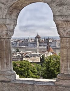 Budapest Architecture Through The Window