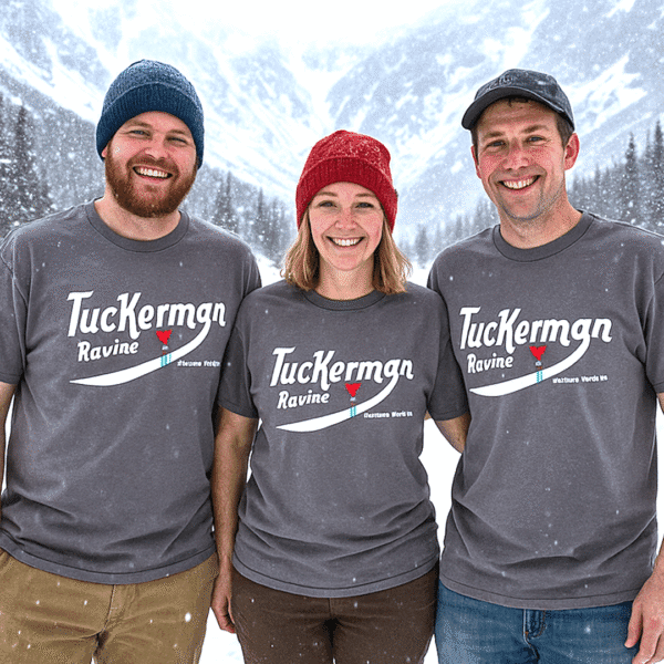 Charcoal Gray Tuckerman Ravine T-shirt - Image 3